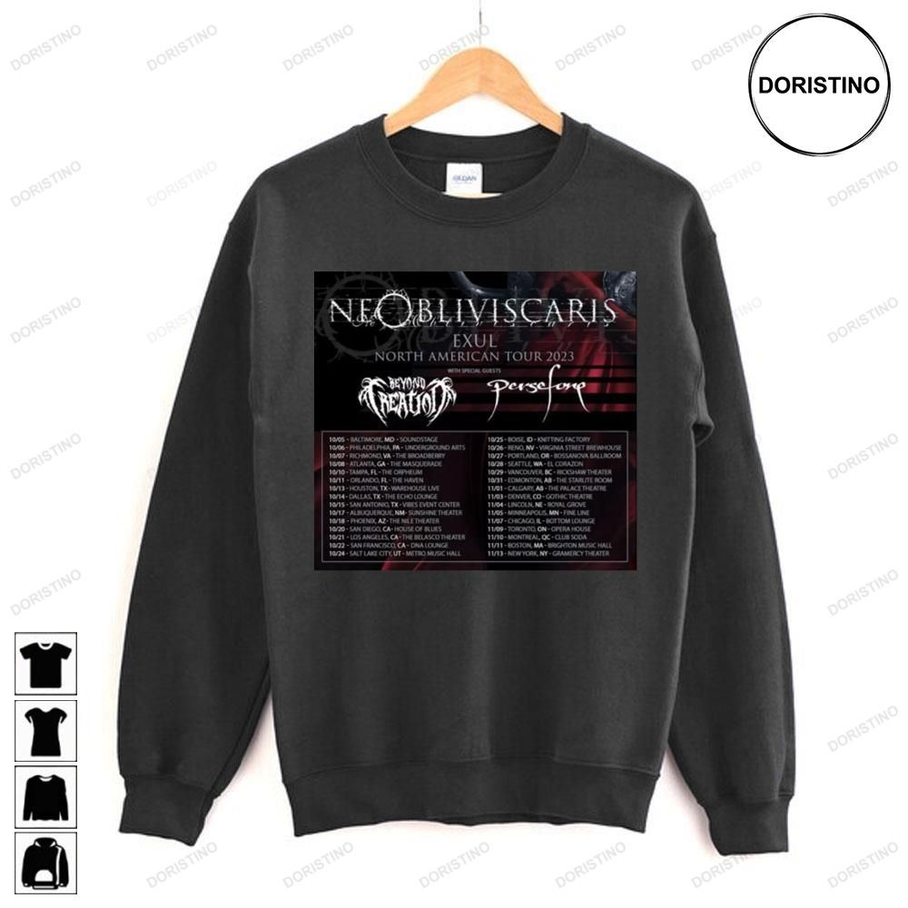 Ne Obliviscaris Exul North American Limited Edition T-shirts
